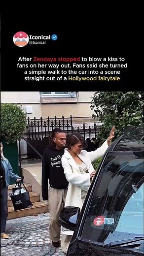 Zendaya turned one kiss into a full Hollywood ending 💋 #Zendaya