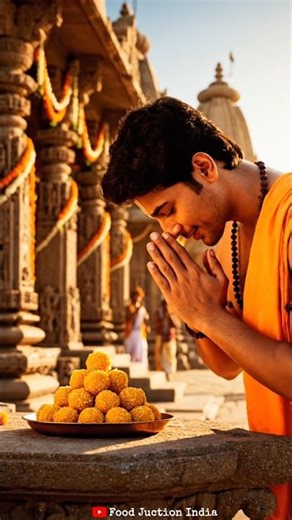 Ek Galti Se Bana Hanuman Ji Ka Priya Prasad 🔥 #FoodStory #DesiScience#shorts