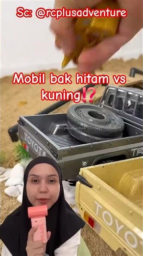 black vs yellow dump truck⁉️rcplusadventure