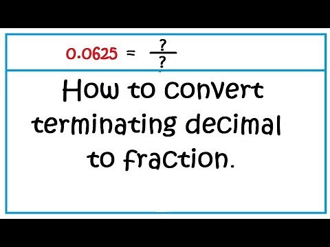 Convert Terminating Decimal to Fraction