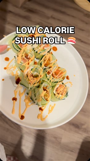 Maria Sanchez | Online Coach on Instagram: "Craving sushi but keeping it low-cal? ✨ Try this light & delicious cucumber sushi roll! Ingredients: cucumber, smoked salmon, and low-fat cream cheese. Follow for more delicious high protein recipes & Join my coaching program for full meal plan! . . . #gymmotivation #highproteinsnack #nutritiontips #healthysnacks #gymgirl #gymfood"
