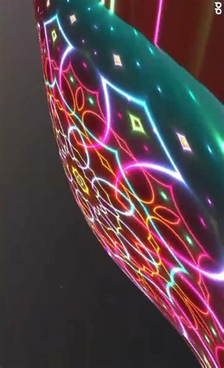 kaleidoscopicfish creative coding #3danimation #digitalart #creativecoding #threejs #kaleidoscope