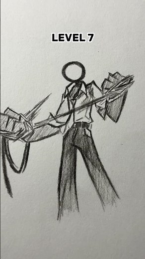Drawing stickman with weapons in different levels #art #drawing #stickman #fpy