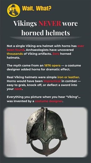 What Viking helmets actually looked like will surprise you #history #facts #viking