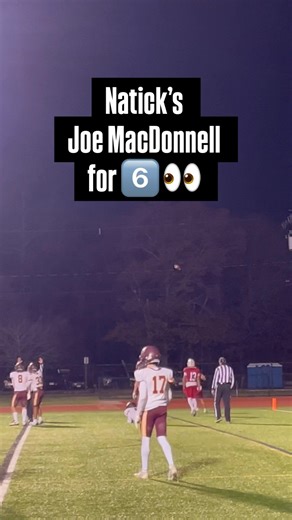 MacDonnell pulls it in on third down and long. Natick leads Weymouth 14-0 late in the first quarter. | MassLive.com High School Sports