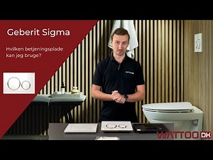 Trykknap til toilet - Betjeningsplader til Geberit Sigma indbygningscisterner