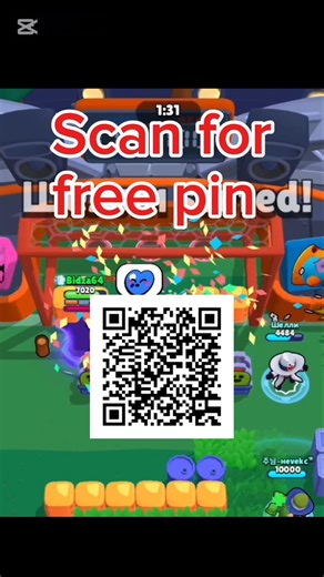 Free pin (scan QR code) #brawlstars #shorts