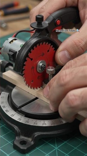 Mini precision electric miter box #toolsreview #woodworking #minitools