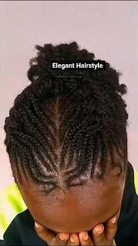 Best two strand twist style on short 4c natural hair. #shorts #4chair #naturalhair