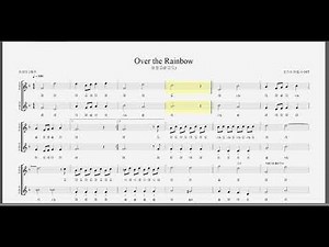Over the Rainbow 02. 리코더 2중주 악보(계이름 표기)