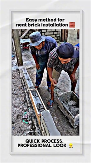 creative and fast way to build brick walls