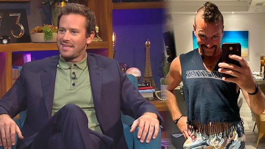 107K views · 1K reactions | James Corden connects with Armie Hammer who recalls the experience of his Broadway show, "The Minutes," shutting down due to COVID-19. And James asks Armie about his choice to go with a mohawk and handlebar mustache before Armie talks about being in London to make "Rebecca" where he got familiar with the pubs. | The Late Late Show with James Corden | Facebook
