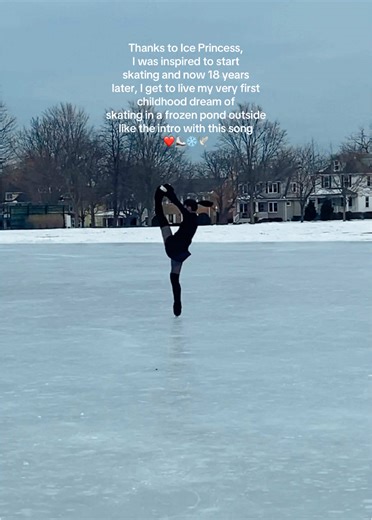 Inspired by Ice Princess to Skate on Frozen Pond