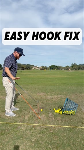 😬Hooking it? Club path is the issue👀This alignment stick drill makes it clear fast✅