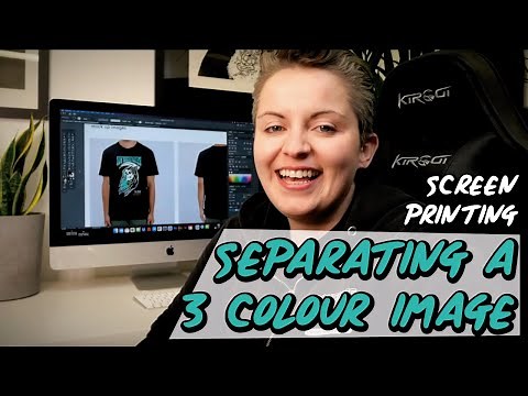 How we separate a 3 colour image for screen printing using Adobe Illustrator.