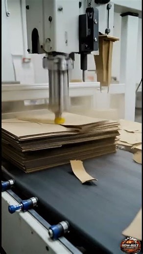 How Cardboard Is Made in Factory 📦😱 (Satisfying Paper Process)#viral #trending
