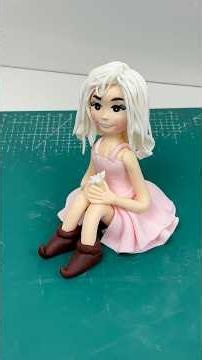 How to make fondant girls cake topper ideas #viral #fondentgirls #caketopper #girlscake #video