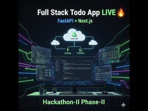 Full Stack TODO APP | Evolution of Todo – Hackathon Phase II