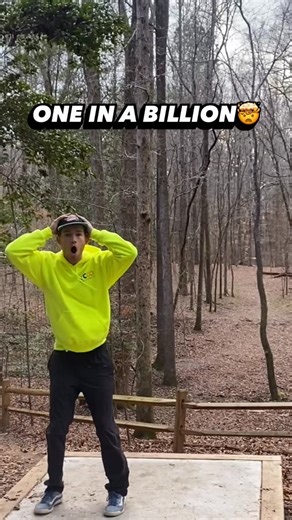 Another Round on Instagram: "All time disc golf moment😳 One year anniversary of @drewy__wils’ LEGENDARY shot🥹 #discgolf"