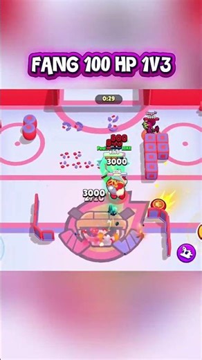 FANG 100 HP 1V3 🔥 #brawlstars
