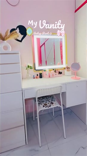 #makeup #vanity #setup #mirror #shorts #trending #viral #ytshorts #grwm #ikea #best #explore #foryou