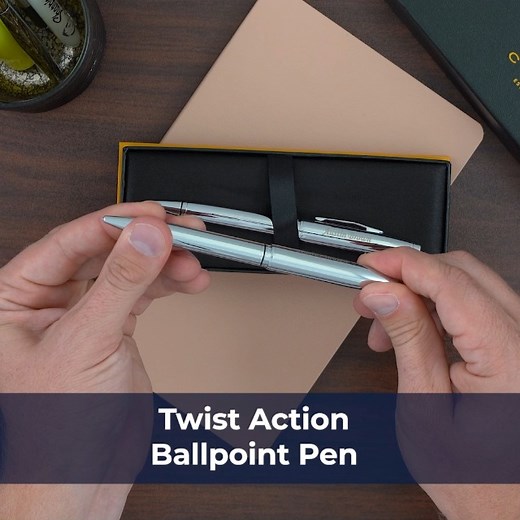 Watch Personalized Cross Coventry Pen and Pencil Set in Chrome on Amazon Live