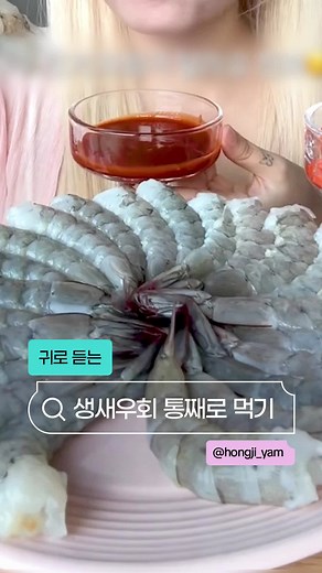 생새우회 ASMR 먹방 체험하기