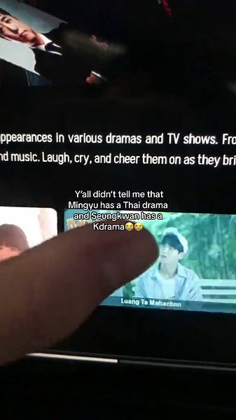was just scrolling at svtflix then saw that they have a drama😭😭 #SEVENTEEN #kimmingyu #booseungkwan