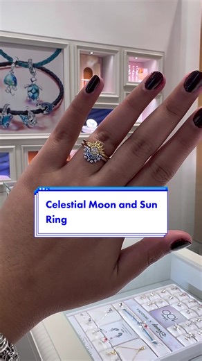 Embrace celestial beauty with the Pandora Sparkling Sun and Blue Moon rings, a heavenly duo that begs to be stacked! ✨🌙 Illuminate your style and let the stars guide your fashion choices. 💫✨ #CelestialStacking #PandoraRings #PandoraJewellery #Pandora #CelestialJewelry #celestialrings #ringstacking #pandorastyle #sunandmoon #sunring #moonring #goldring #silverring