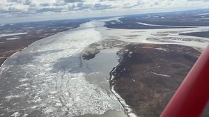 Lower Yukon River Watch update! Good news-water levels generally remain low. The breakup front is roughly 10 miles downstream of Mountain Village. The sun and wind today helped to further deteriorate the ice. Please check the video for the latest. #riverwatch #akwx | US National Weather Service Alaska