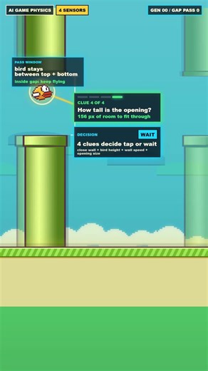 2000 Tiny Agents vs One Simple Jump Rule #shorts #ai #evolution