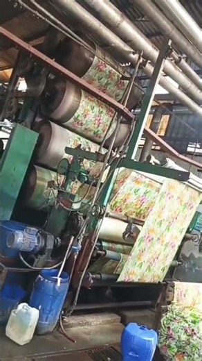 Printing Textile process #fashion #cotton #textile