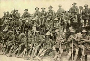 The Battle of the Somme 1 July The wholesale slaughter of the working class... The offensive began at 7.30am on 1 July 1916. Many of the infantry who went over the top were volunteers of 1914, including Pals battalions made up of friends, relatives and workmates serving side by side. This was their first experience of a major action in the largest attack the British Army had yet conducted. A sea of thousands of contorted bodies wrapped in funereal shrouds laid out shoulder to shoulder to pay tri