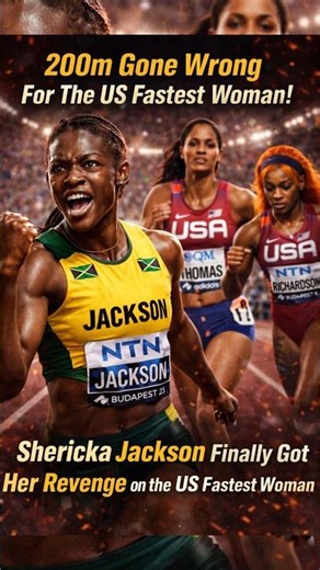😳 Revenge Complete: Does Shericka Jackson Takes Over the 200m Track? #trackandfield #athlete #run