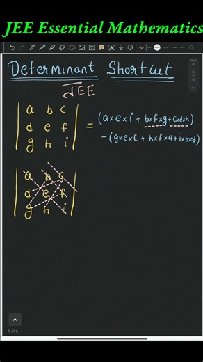 Determinant short trick, #jeetricks #jeemains #maths