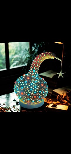 Handmade Gourd Lamp – Mosaic LED Light – Fairy Tale Home Decor – Unique Natural Art Lamp - Etsy Australia