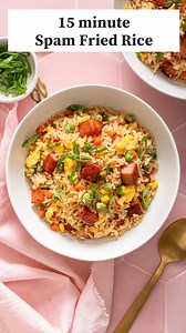 264K views · 17K reactions | 15 minute Spam Fried Rice  I’ve been addicted to this EASY recipe. So if you’re a fan of spam, then you don’t want to miss out on this! This Spam fried rice is savory, comforting, and an easy meal option  Tap the link in my bio for my detailed guided recipe on my blog, simply search “spam rice”✨ . . . . #friedrice #easyrecipes #spamfriedrice #spamrecipes #easymeals | Takes Two Eggs | Facebook