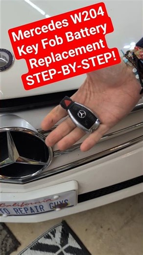 Mercedes W204 Key Fob Battery Replacement C250 C300 C350 C180 C200 C280
