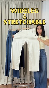 Wideleg and Stretchable 🔥🔥🔥 Sure sold out na naman ito 😉 Set your alarms para di ka maubusan. Available tonight, 8PM. #lovemarieclothingph #denimpants #widelegpants | Love Marie Clothing PH