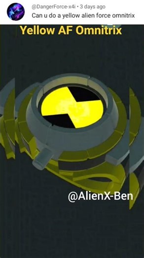 Omnitrix for my Subscriber @DangerForce-x4i @AlienX-Ben #ben10alienforce #shortfeed #treanding