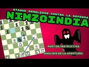 COMO JUGAR CONTRA LA DEFENSA NIMZOINDIA? APRENDA ESTA APERTURA DE PEON DAMA!