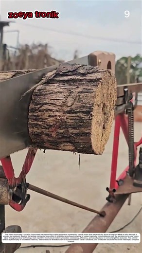 Innovative Timber Slicing: How a Custom Mechanical Rig Transforms Log Sections