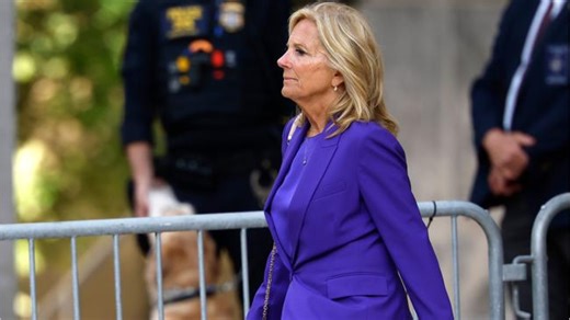 First Lady Jill Biden heckled leaving ‘crack addict’ Hunter Biden’s trial