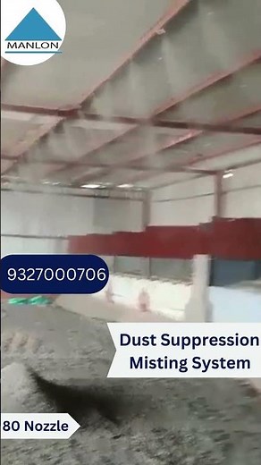 Dust Suppression Misting System at Ahmedabad Airport Construction Site | Manlon India