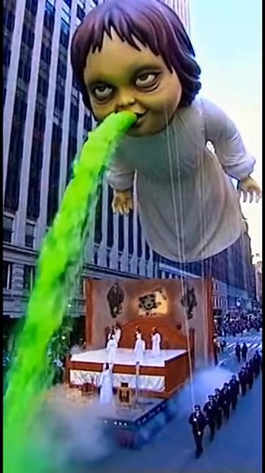 An EXORCIST float!? This had to be the most traumatizing moment in Macy’s Parade history! #MacysParade #Thanksgivingparade #TheExorcist1973 #HolidayHorror #explorepage | Tales That Shouldn’t Be Told