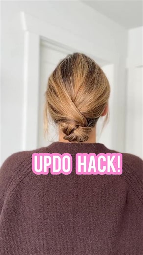 Lainey Ostrom on Instagram: "Easy updo hack! This would make for the perfect holiday hairstyle/updo! Perfect for medium and long hair! Let me know what you think 🩷"