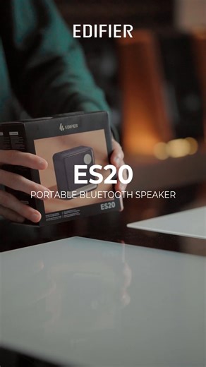 14 reactions | Don’t let the size fool you — the ES20 delivers 6W punchy sound with a passive bass radiator, 15+ hours battery, and IP67 waterproof protection. Pair two for stereo sound and control it all with the Edifier ConneX App. Portable. Powerful. Ready to go. | Edifier | Facebook