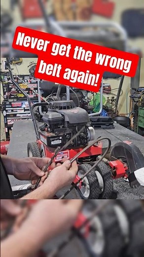 How to Measure an Edger Belt Perfectly! 📏 #shorts