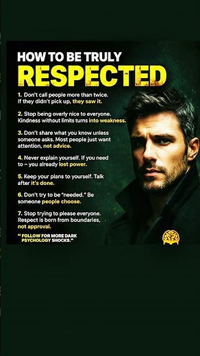 How To Be Truly Respected 7 Brutal Rules You Must Follow