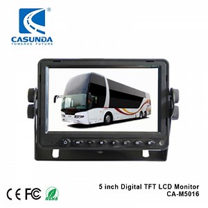 [Hot Item] 5 Inch Car Video Monitor Bus Monitor Digital Screen LCD Monitor with U Bracket